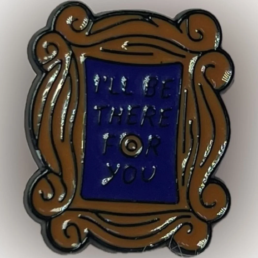 Brown and Blue Decorative Frame Pin - Picture 1 of 1